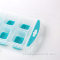 TPR de fácil liberación y bandeja flexible de cubos de hielo de 12 cuadrados